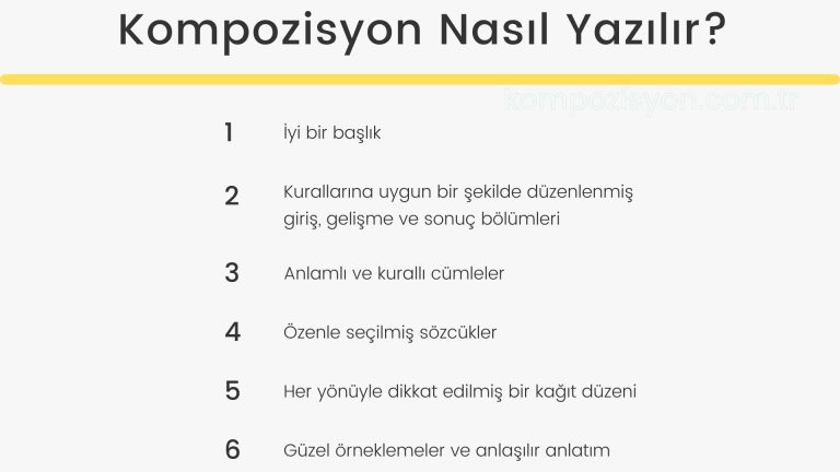Kompozisyon Nasıl Yazılır?